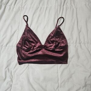 Size Large Burgundy Bralette Top